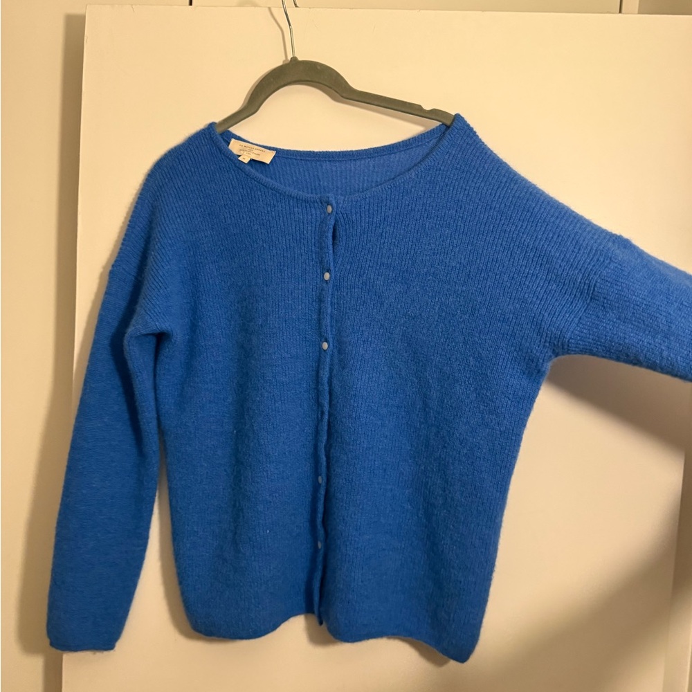 Sezane Cobalt Blue Women's Gaspard Cardigan Sweater